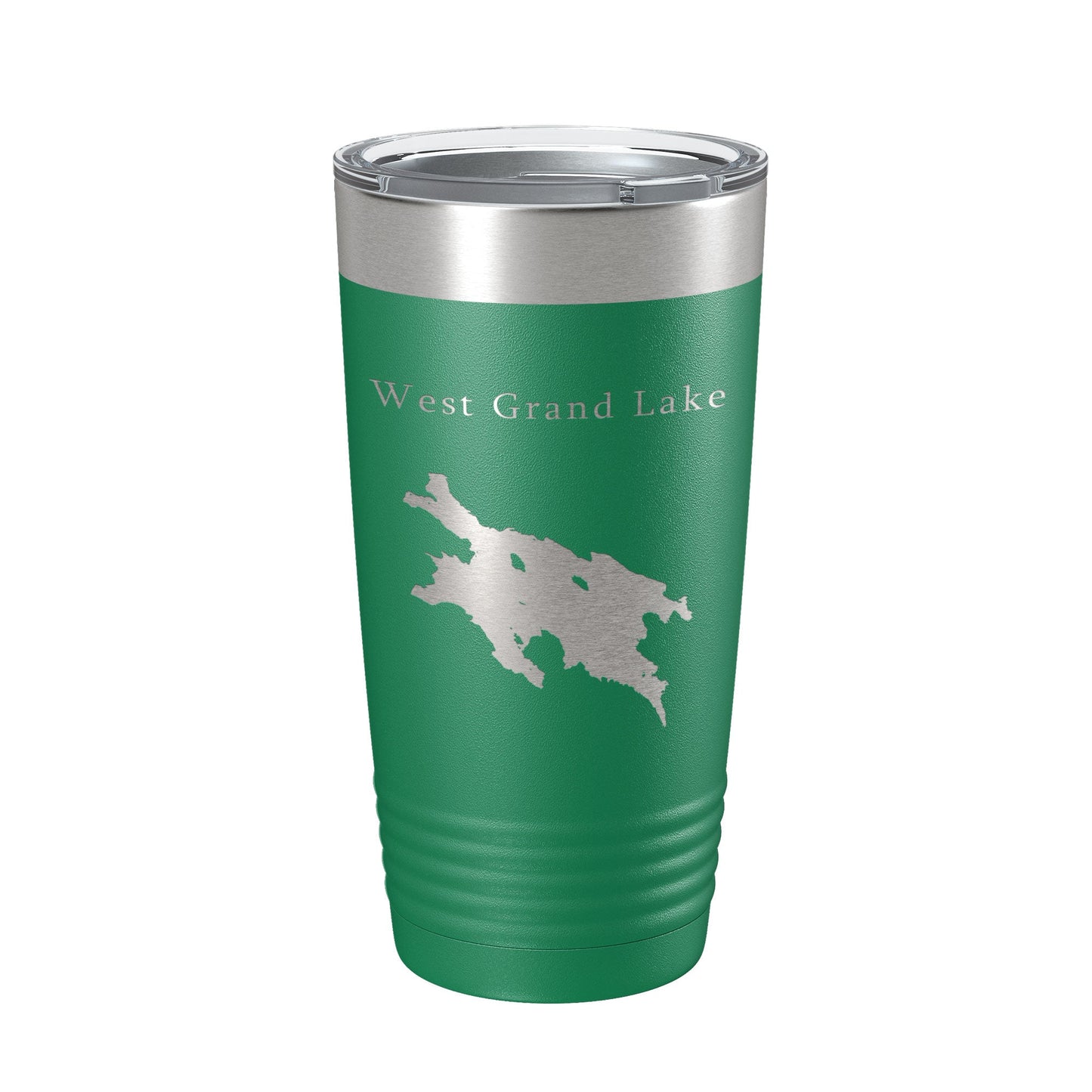 West Grand Lake Map Tumbler Travel Mug Insulated Laser Engraved Coffee Cup Maine 20 oz-9