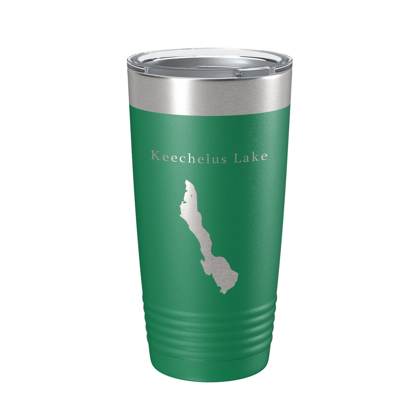 Keechelus Lake Map Tumbler Travel Mug Insulated Laser Engraved Coffee Cup Washington 20 oz-9