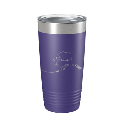 Alaska Tumbler Home State Travel Mug Insulated Laser Engraved Map Coffee Cup 20 oz-15