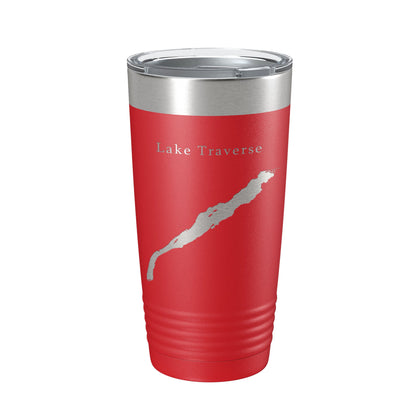 Lake Traverse Map Tumbler Travel Mug Insulated Laser Engraved Coffee Cup South Dakota Minnesota 20 oz-10