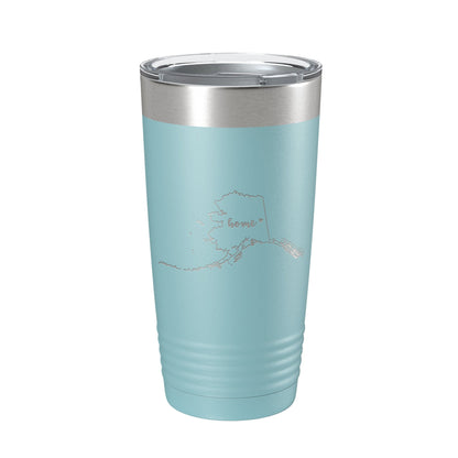 Alaska Tumbler Home State Travel Mug Insulated Laser Engraved Map Coffee Cup 20 oz-13