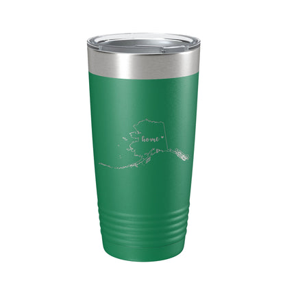 Alaska Tumbler Home State Travel Mug Insulated Laser Engraved Map Coffee Cup 20 oz-9