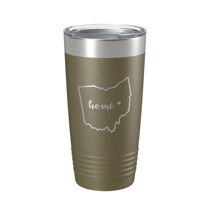 Ohio Tumbler Home State Travel Mug Insulated Laser Engraved Map Coffee Cup 20 oz-21