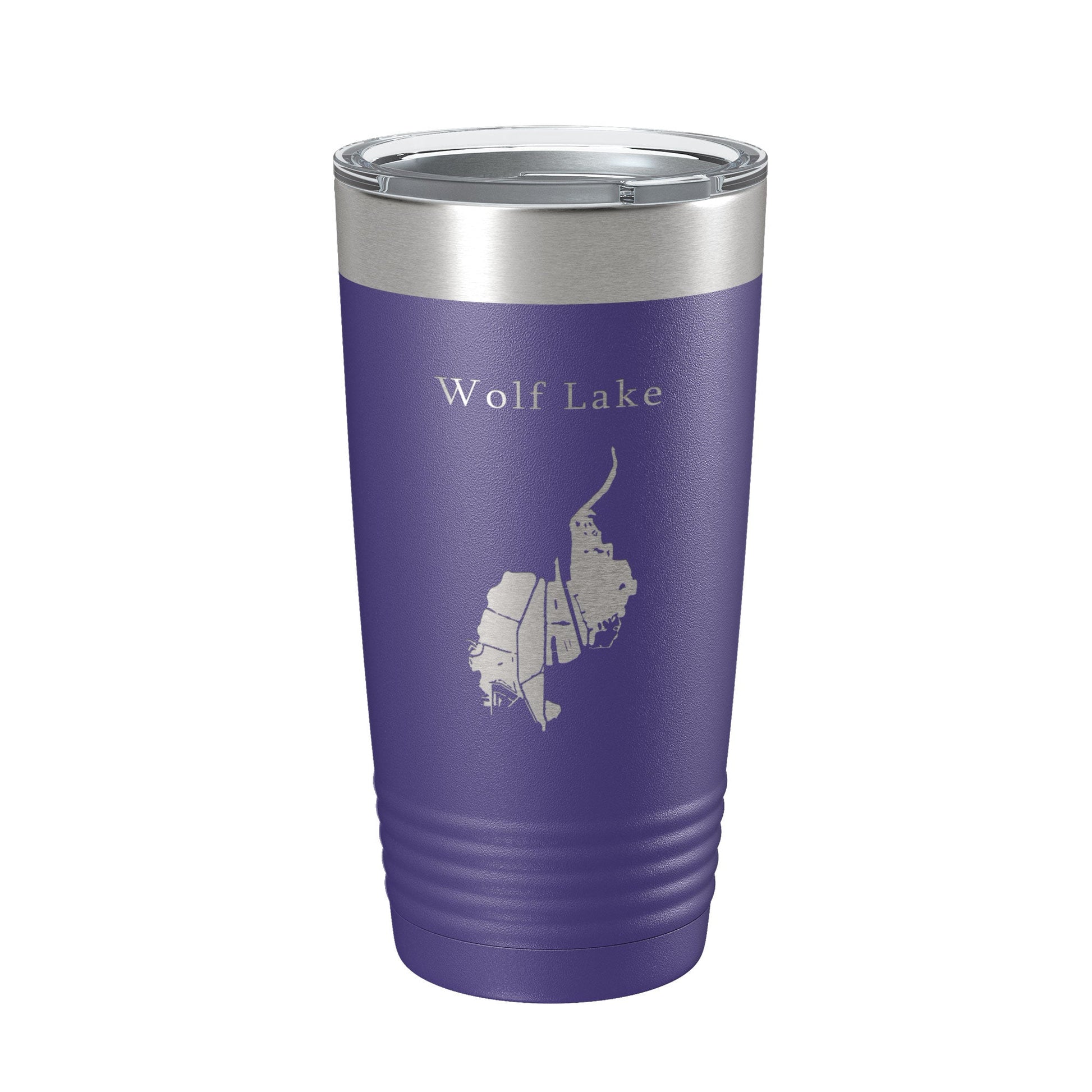 Wolf Lake Map Tumbler Travel Mug Insulated Laser Engraved Coffee Cup Indiana Illinois 20 oz-15