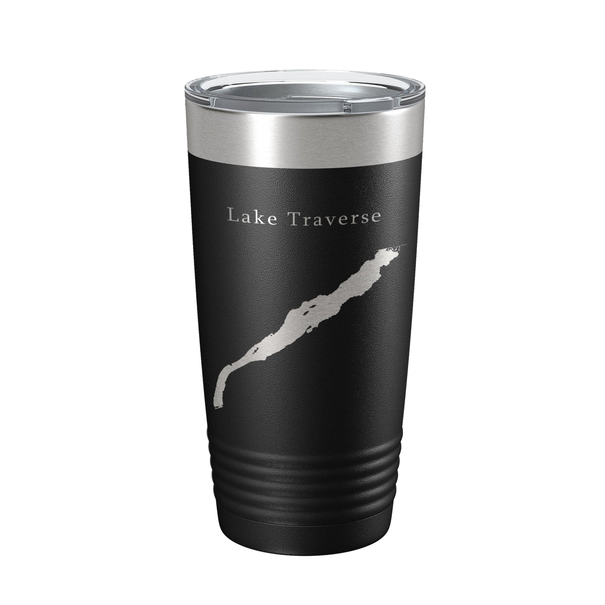 Lake Traverse Map Tumbler Travel Mug Insulated Laser Engraved Coffee Cup South Dakota Minnesota 20 oz-0