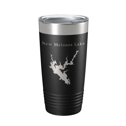New Melones Lake Map Tumbler Travel Mug Insulated Laser Engraved Coffee Cup California 20 oz-5