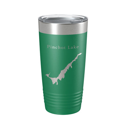 Pinchot Lake Map Tumbler Travel Mug Insulated Laser Engraved Coffee Cup Pennsylvania 20 oz-9