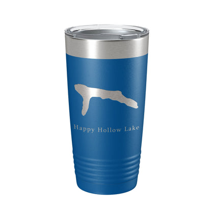 Happy Hollow Lake Map Tumbler Travel Mug Insulated Laser Engraved Coffee Cup Illinois 20 oz-6