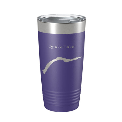Quake Lake Earthquake Map Tumbler Travel Mug Insulated Laser Engraved Coffee Cup Montana 20 oz-15