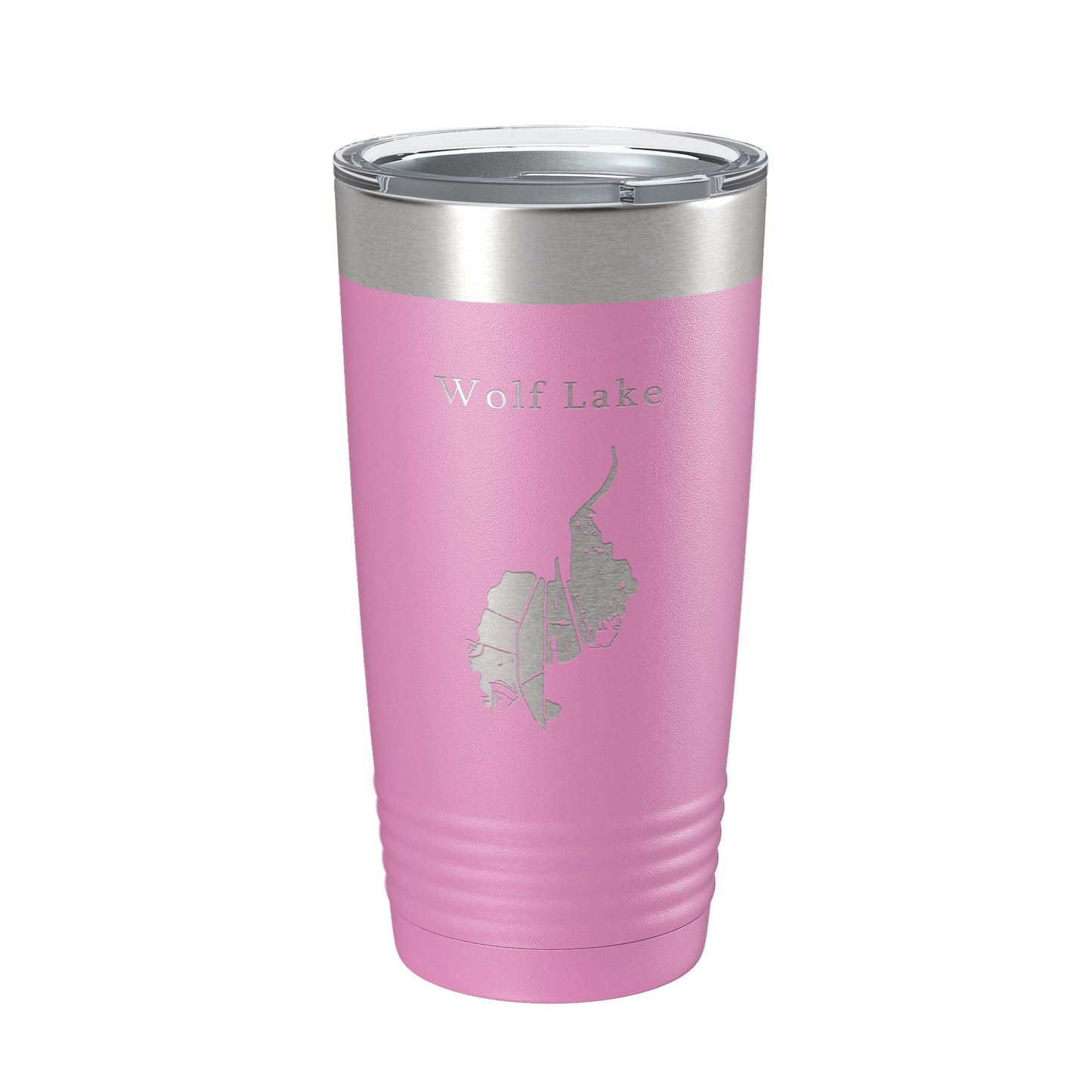 Wolf Lake Map Tumbler Travel Mug Insulated Laser Engraved Coffee Cup Indiana Illinois 20 oz-14