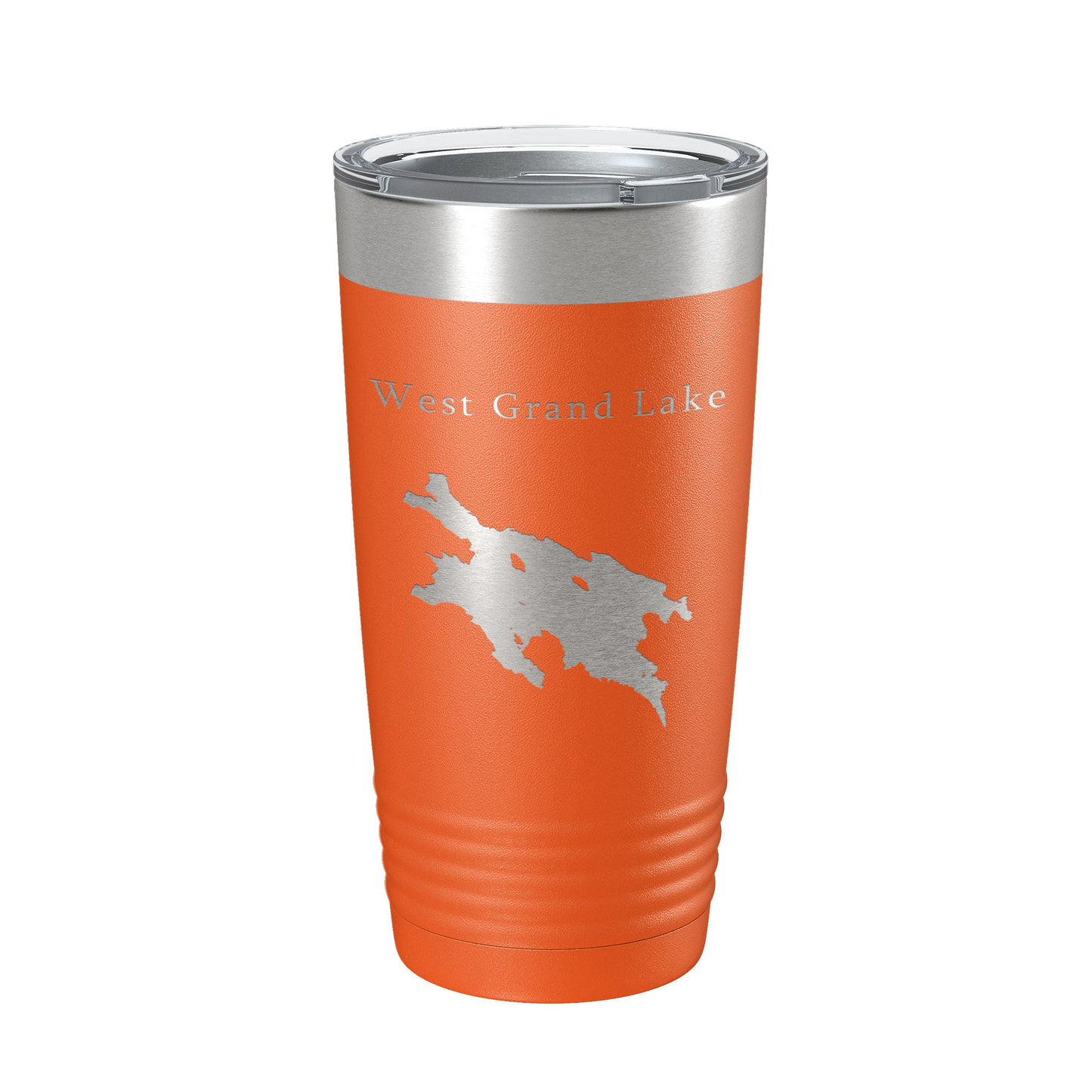 West Grand Lake Map Tumbler Travel Mug Insulated Laser Engraved Coffee Cup Maine 20 oz-17