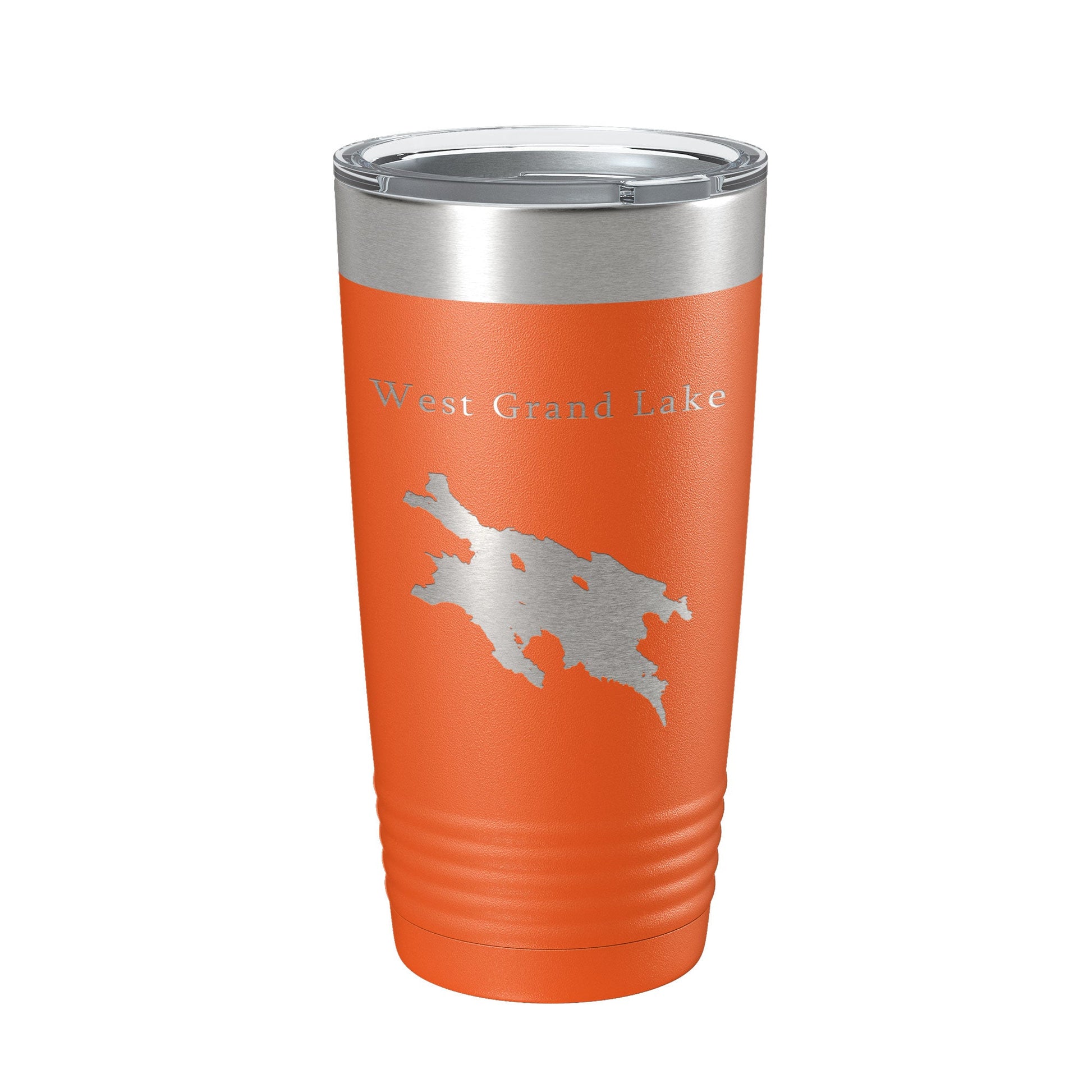 West Grand Lake Map Tumbler Travel Mug Insulated Laser Engraved Coffee Cup Maine 20 oz-17