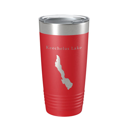 Keechelus Lake Map Tumbler Travel Mug Insulated Laser Engraved Coffee Cup Washington 20 oz-10
