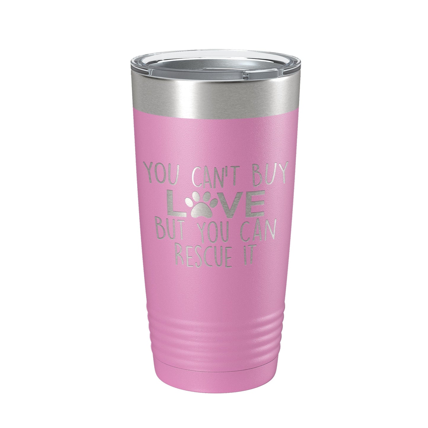 Rescue Dog Tumbler You Can't Buy Love But You Can Rescue It Dog Lover Gift Travel Mug Insulated Laser Engraved Coffee Cup 20 oz-14