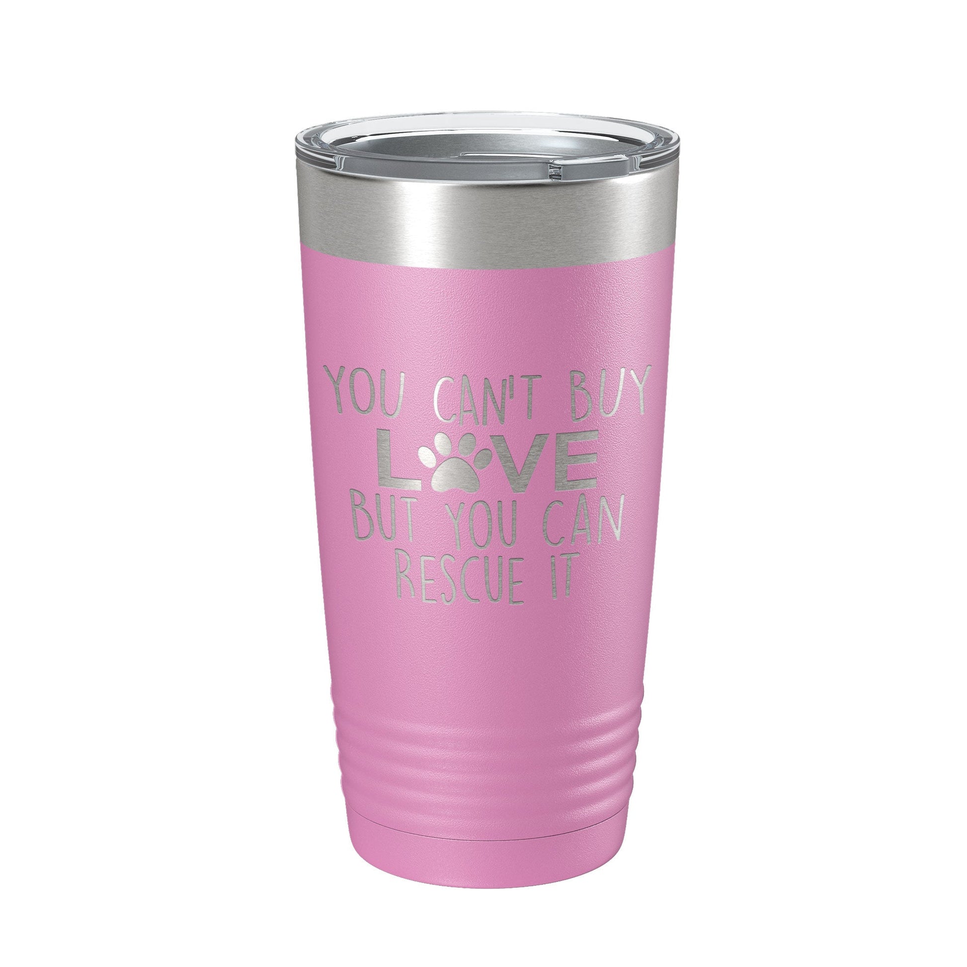 Rescue Dog Tumbler You Can't Buy Love But You Can Rescue It Dog Lover Gift Travel Mug Insulated Laser Engraved Coffee Cup 20 oz-14