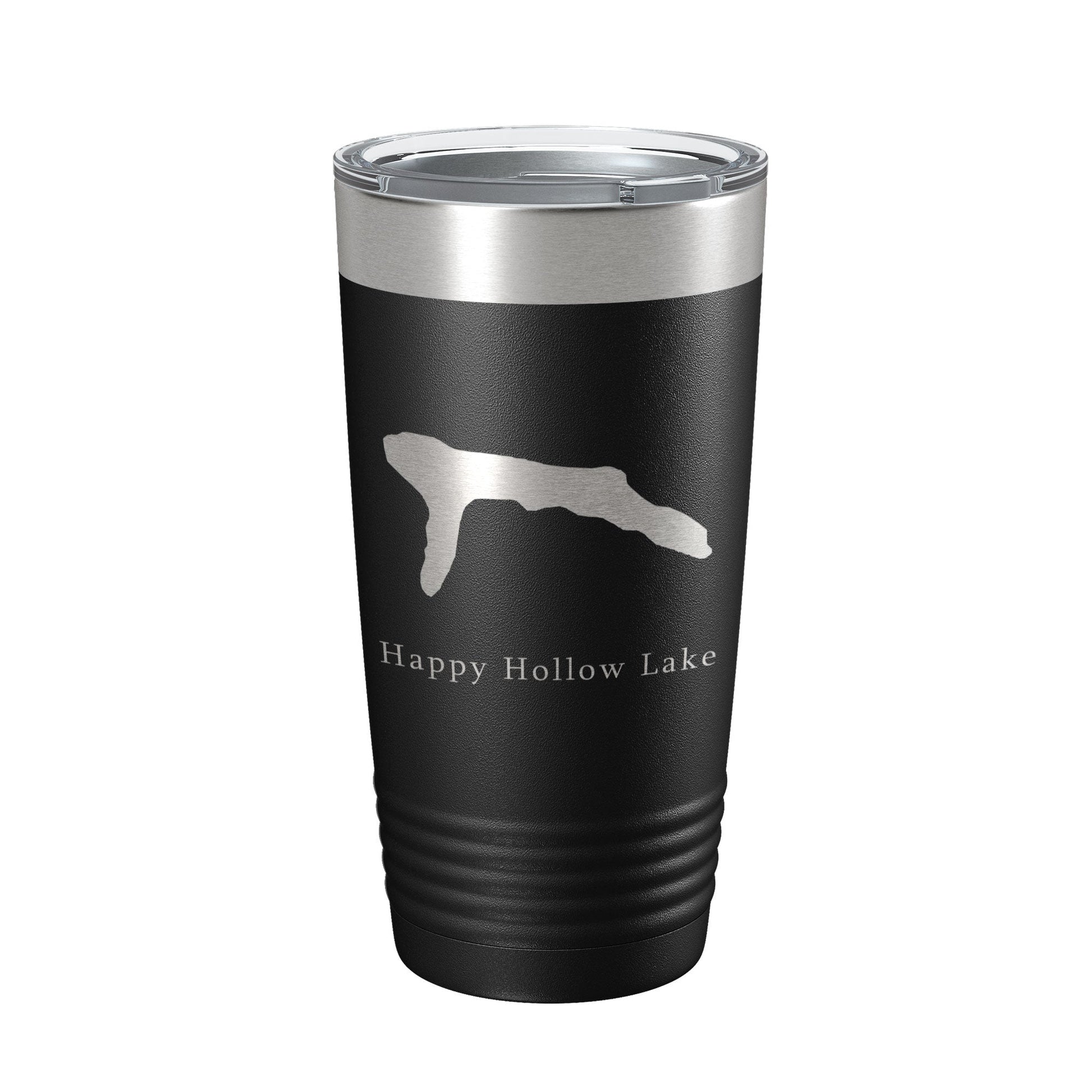 Happy Hollow Lake Map Tumbler Travel Mug Insulated Laser Engraved Coffee Cup Illinois 20 oz-5