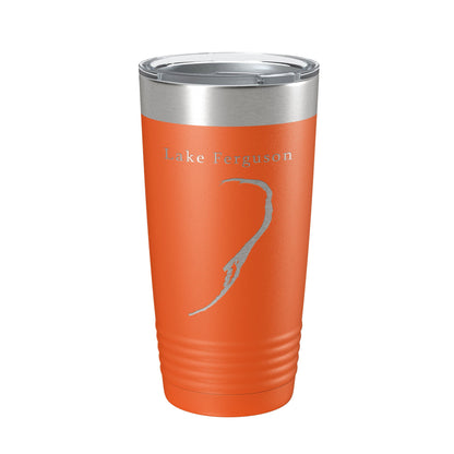 Lake Ferguson Map Tumbler Travel Mug Insulated Laser Engraved Coffee Cup Arkansas Mississippi 20 oz-17