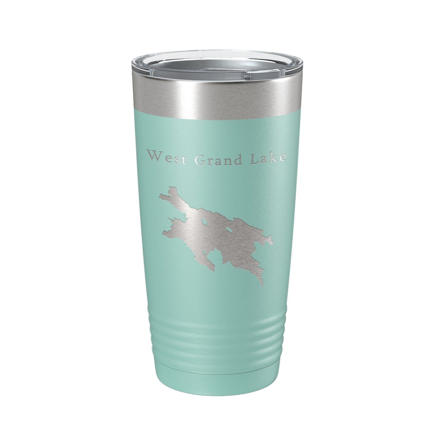 West Grand Lake Map Tumbler Travel Mug Insulated Laser Engraved Coffee Cup Maine 20 oz-12