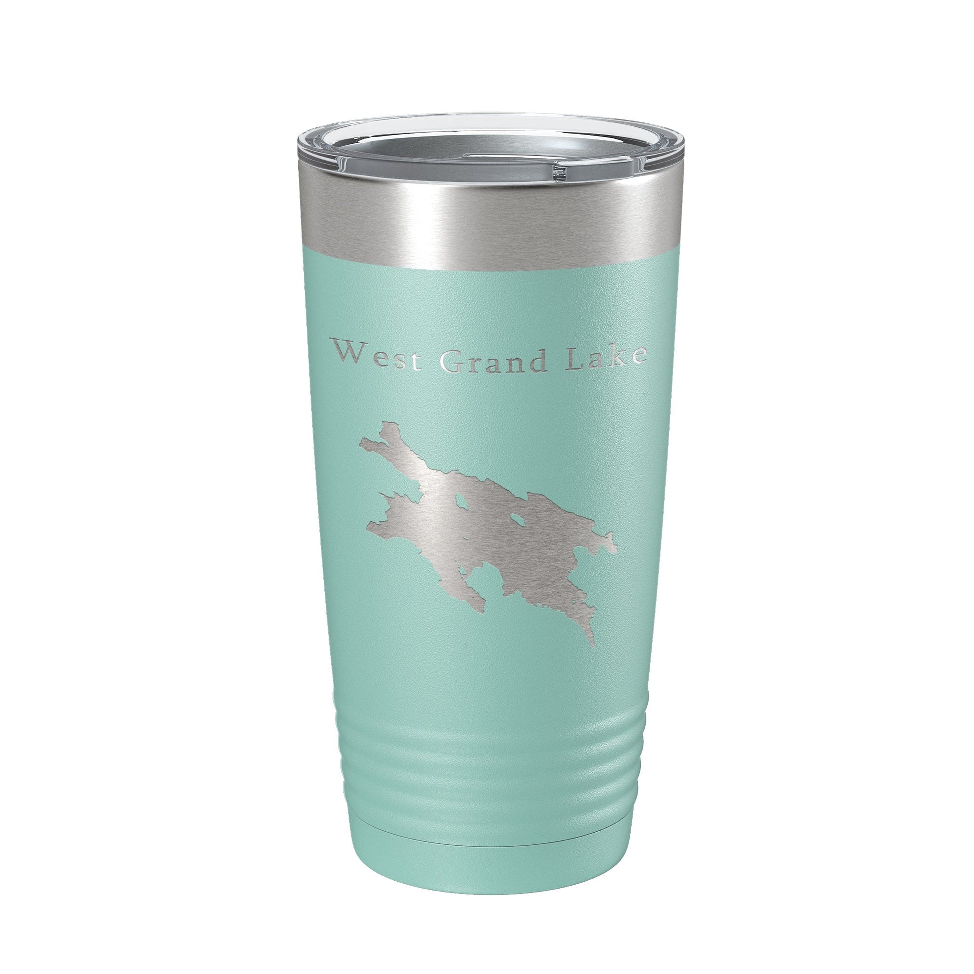 West Grand Lake Map Tumbler Travel Mug Insulated Laser Engraved Coffee Cup Maine 20 oz-12