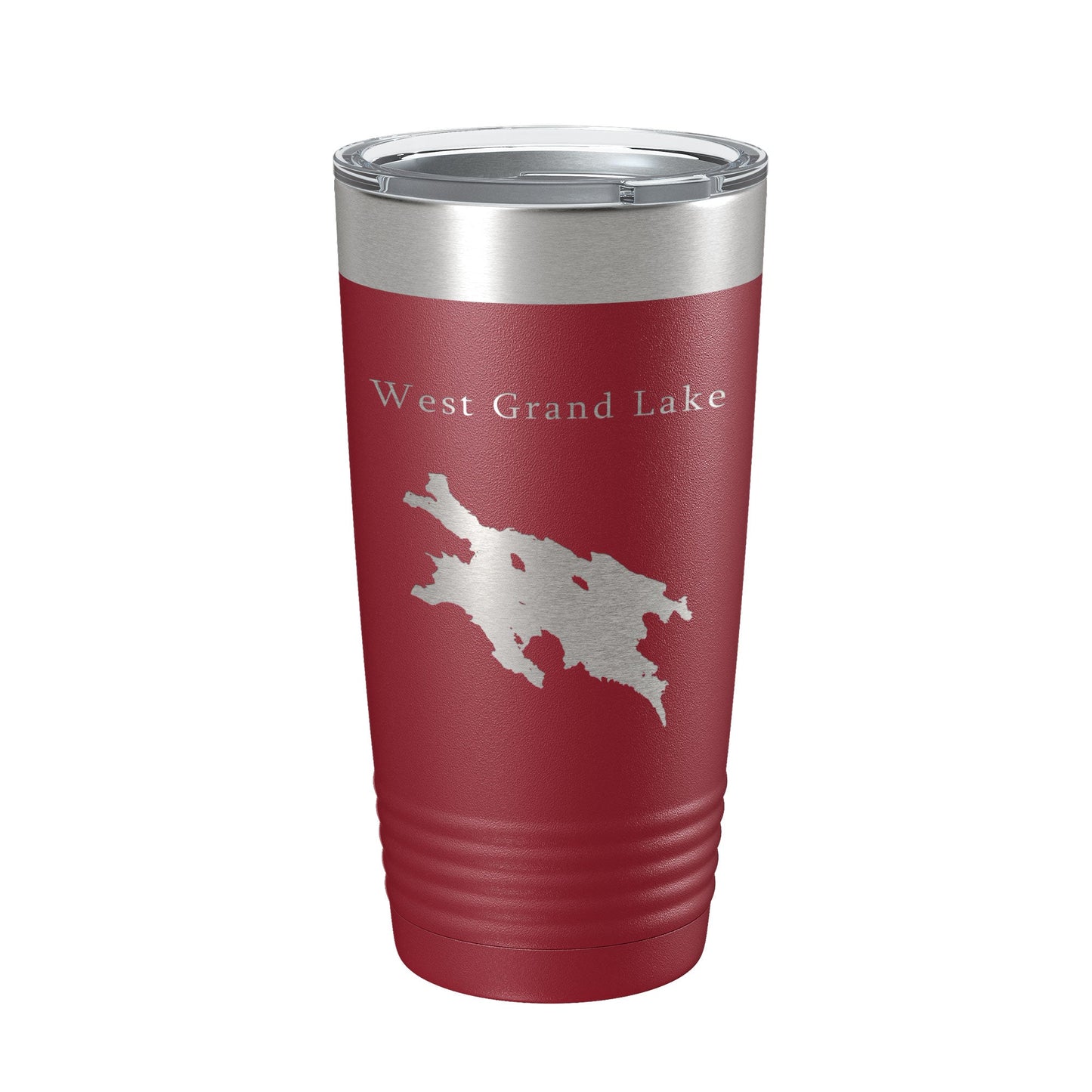 West Grand Lake Map Tumbler Travel Mug Insulated Laser Engraved Coffee Cup Maine 20 oz-18