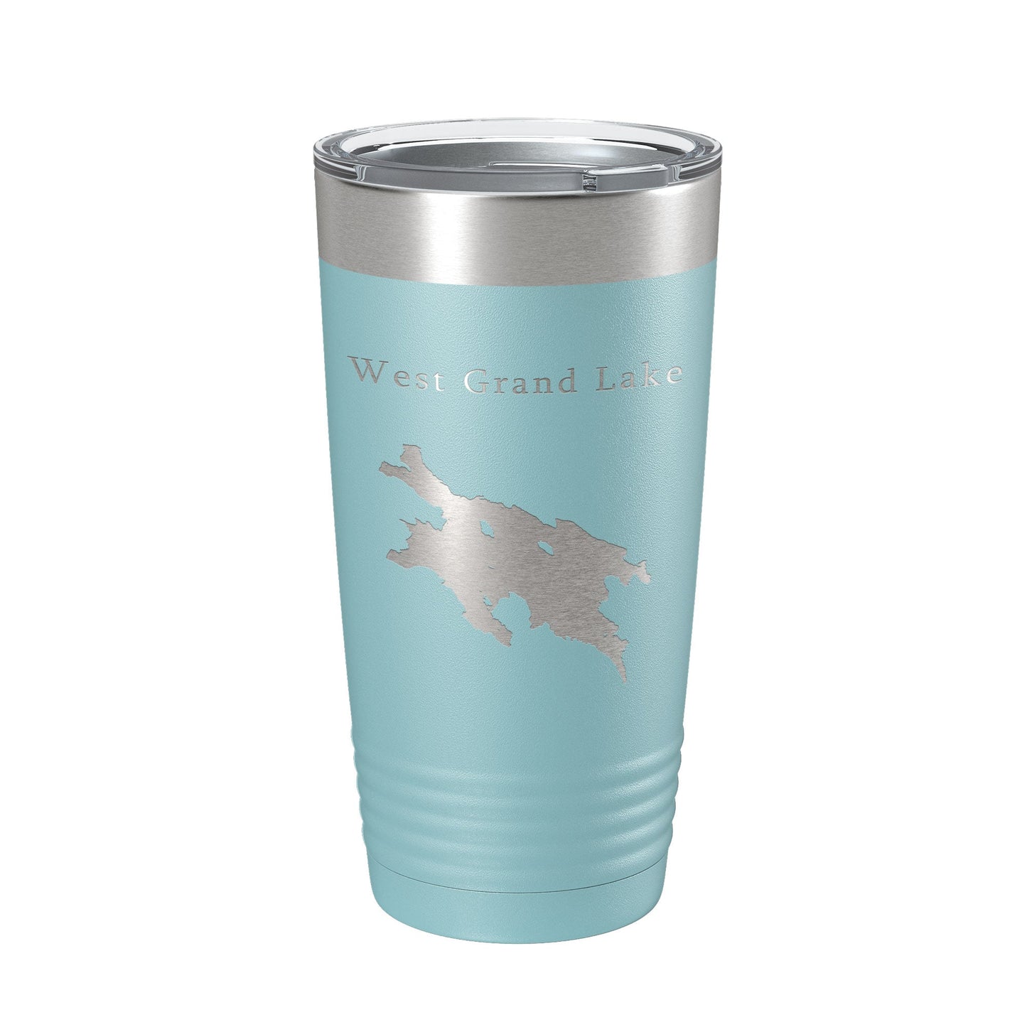 West Grand Lake Map Tumbler Travel Mug Insulated Laser Engraved Coffee Cup Maine 20 oz-13