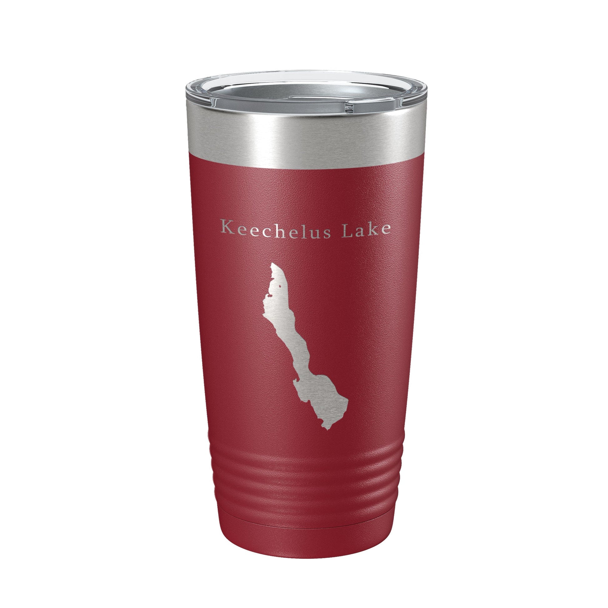Keechelus Lake Map Tumbler Travel Mug Insulated Laser Engraved Coffee Cup Washington 20 oz-18