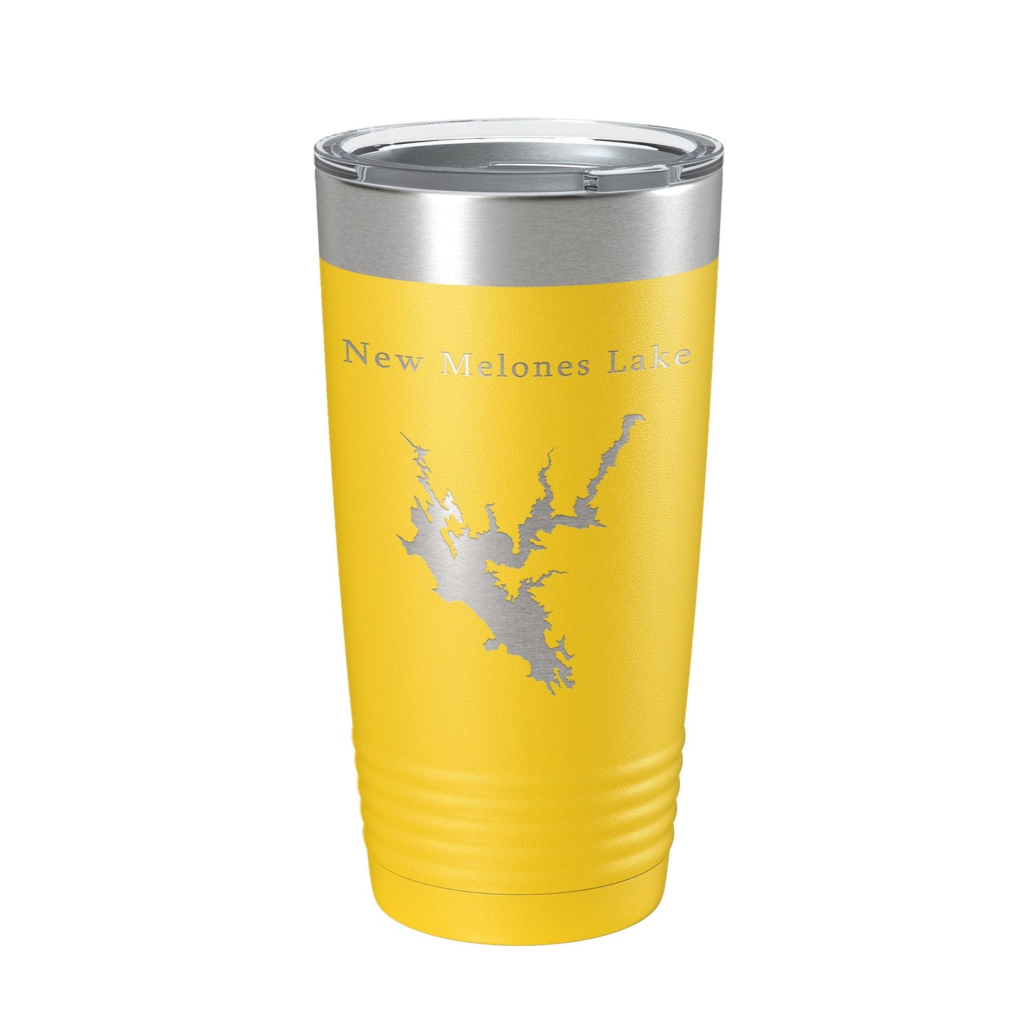 New Melones Lake Map Tumbler Travel Mug Insulated Laser Engraved Coffee Cup California 20 oz-4