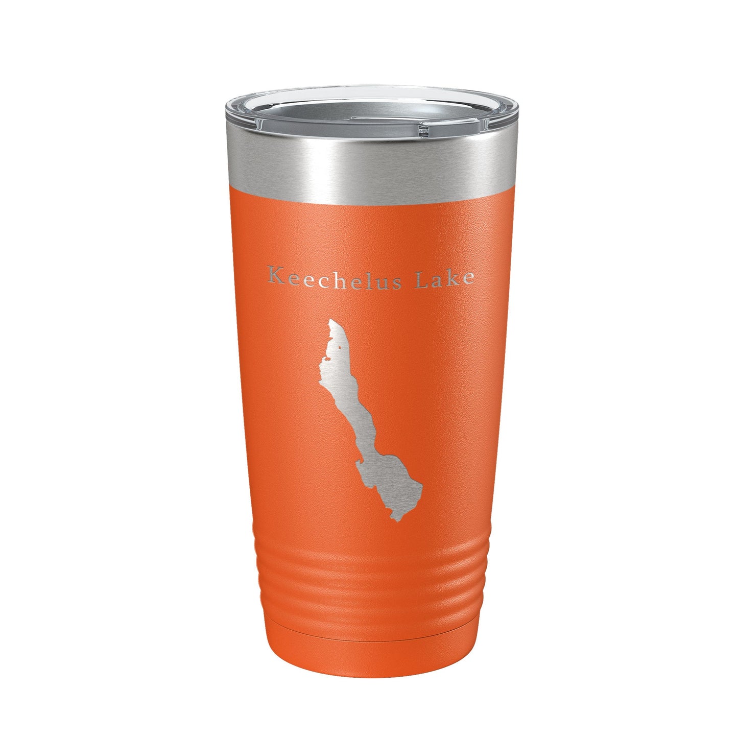 Keechelus Lake Map Tumbler Travel Mug Insulated Laser Engraved Coffee Cup Washington 20 oz-17