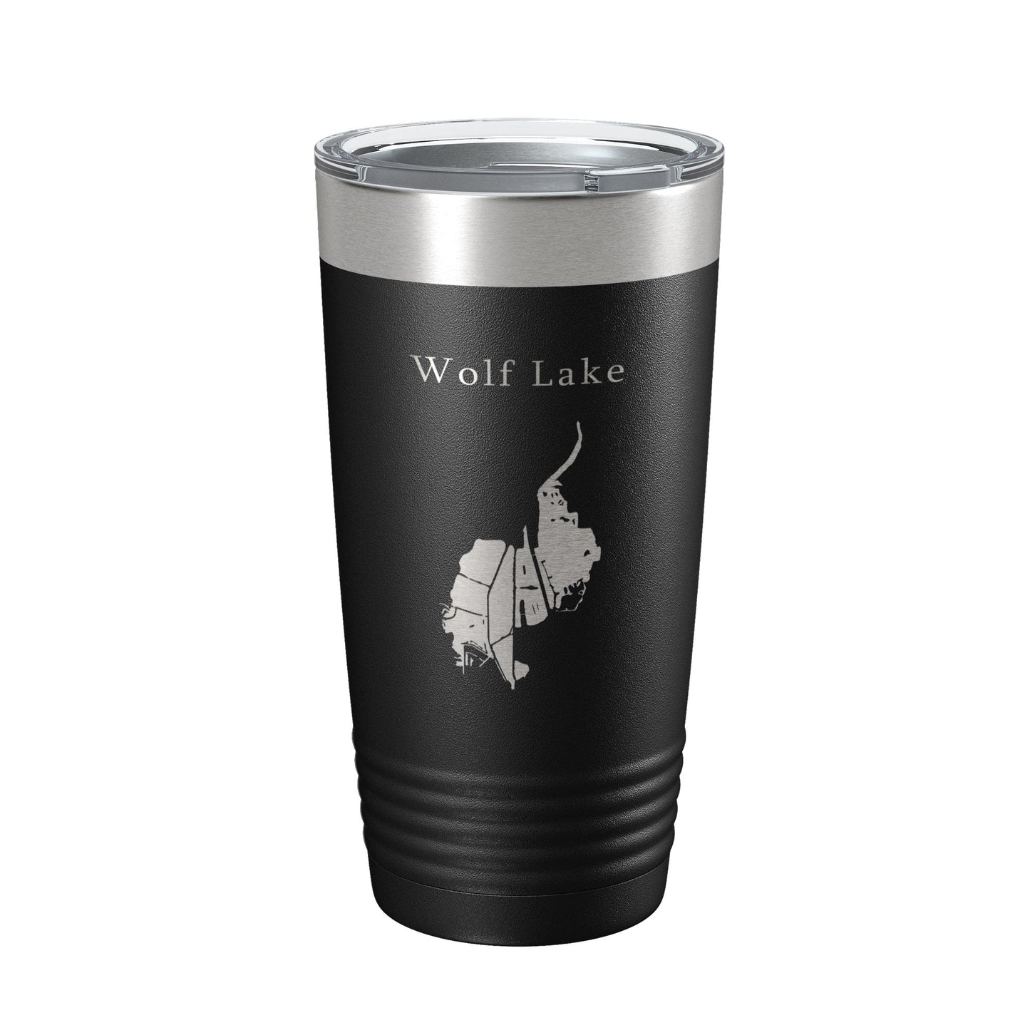 Wolf Lake Map Tumbler Travel Mug Insulated Laser Engraved Coffee Cup Indiana Illinois 20 oz-5