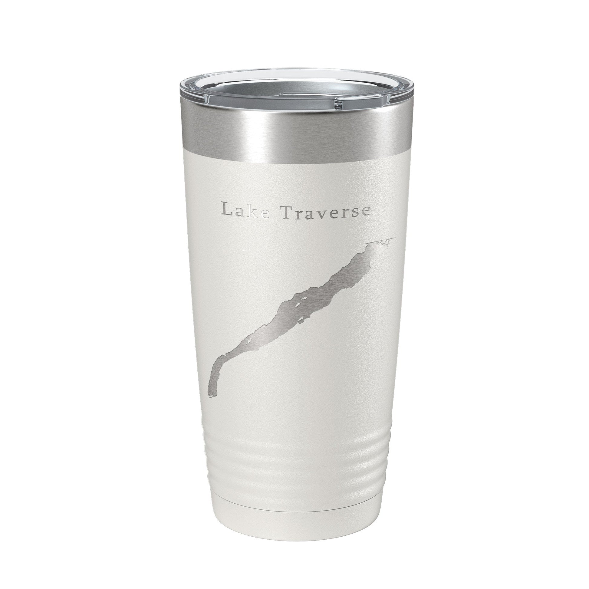 Lake Traverse Map Tumbler Travel Mug Insulated Laser Engraved Coffee Cup South Dakota Minnesota 20 oz-1
