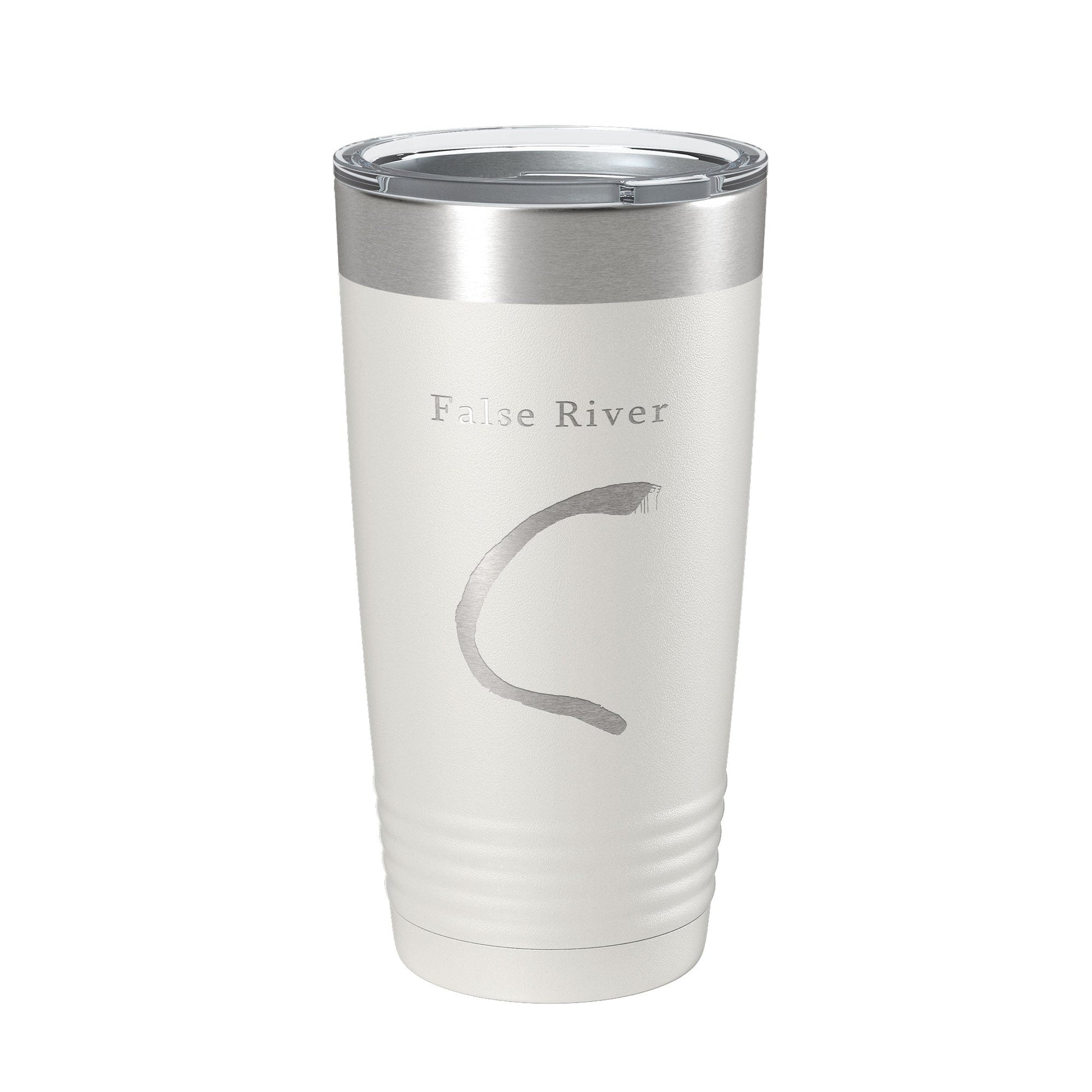 False River Tumbler Lake Map Travel Mug Insulated Laser Engraved Coffee Cup Louisiana 20 oz-1