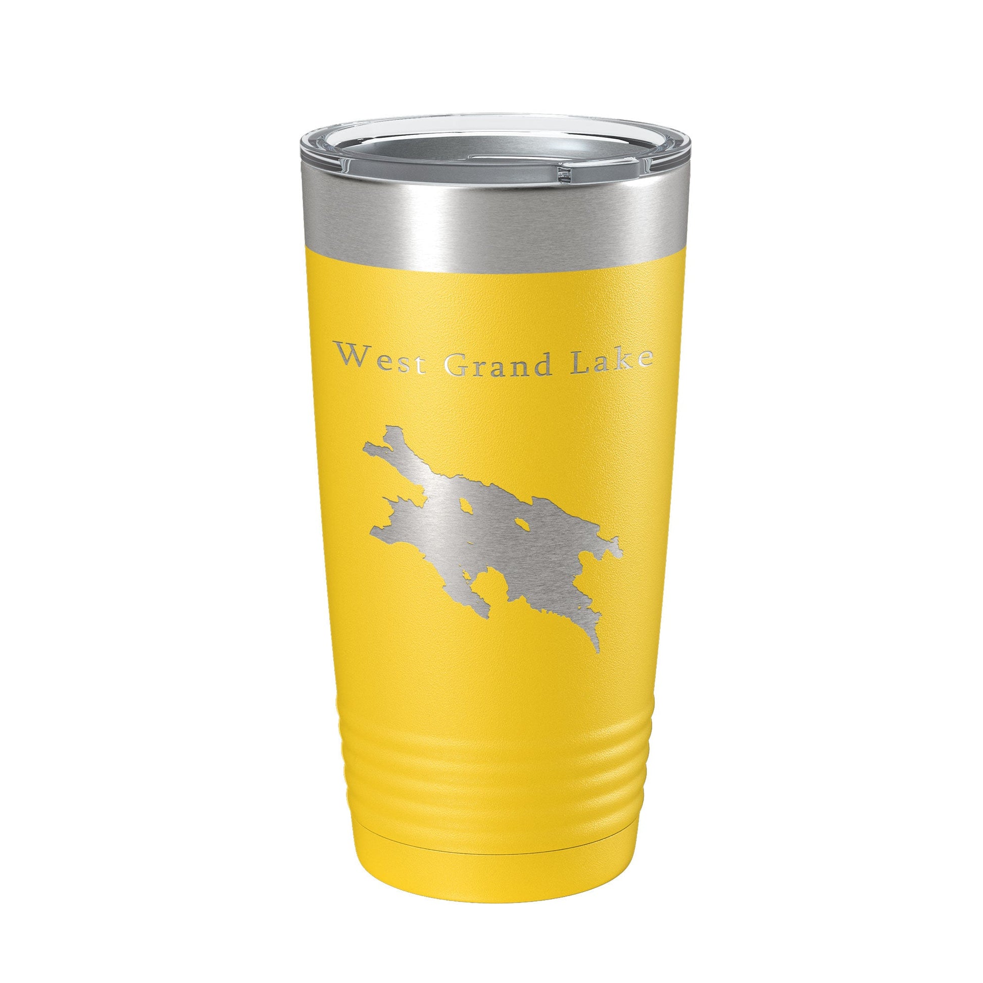 West Grand Lake Map Tumbler Travel Mug Insulated Laser Engraved Coffee Cup Maine 20 oz-4