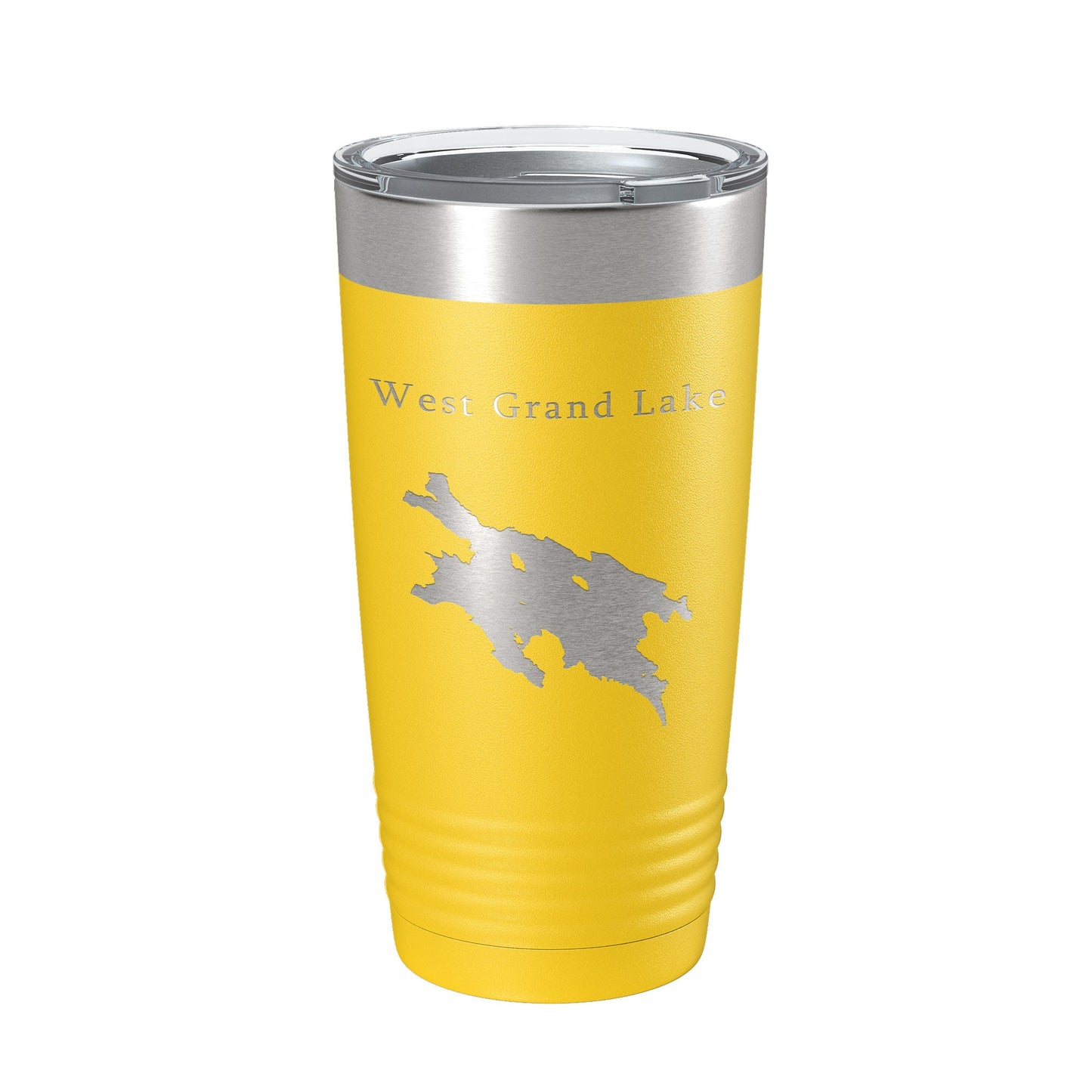 West Grand Lake Map Tumbler Travel Mug Insulated Laser Engraved Coffee Cup Maine 20 oz-19