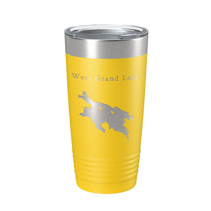 West Grand Lake Map Tumbler Travel Mug Insulated Laser Engraved Coffee Cup Maine 20 oz-19