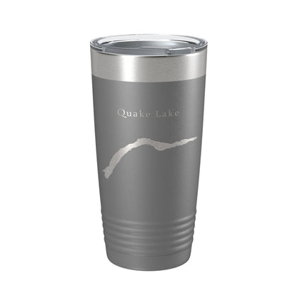 Quake Lake Earthquake Map Tumbler Travel Mug Insulated Laser Engraved Coffee Cup Montana 20 oz-16