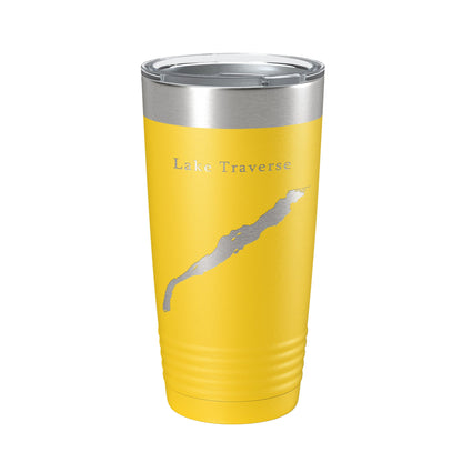 Lake Traverse Map Tumbler Travel Mug Insulated Laser Engraved Coffee Cup South Dakota Minnesota 20 oz-4