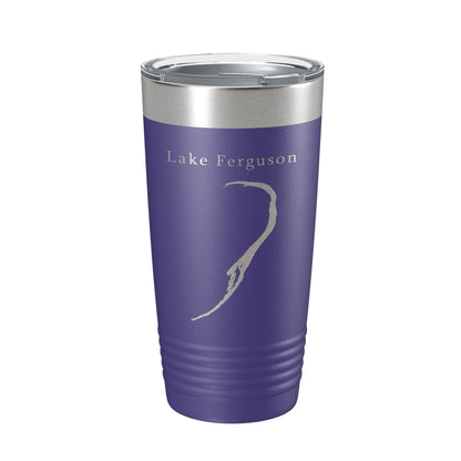 Lake Ferguson Map Tumbler Travel Mug Insulated Laser Engraved Coffee Cup Arkansas Mississippi 20 oz-15