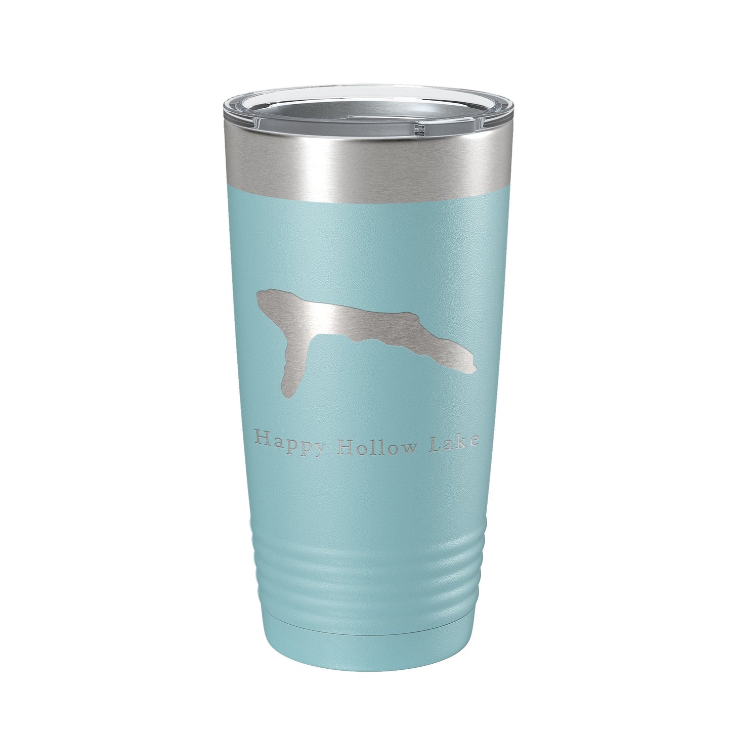 Happy Hollow Lake Map Tumbler Travel Mug Insulated Laser Engraved Coffee Cup Illinois 20 oz-13