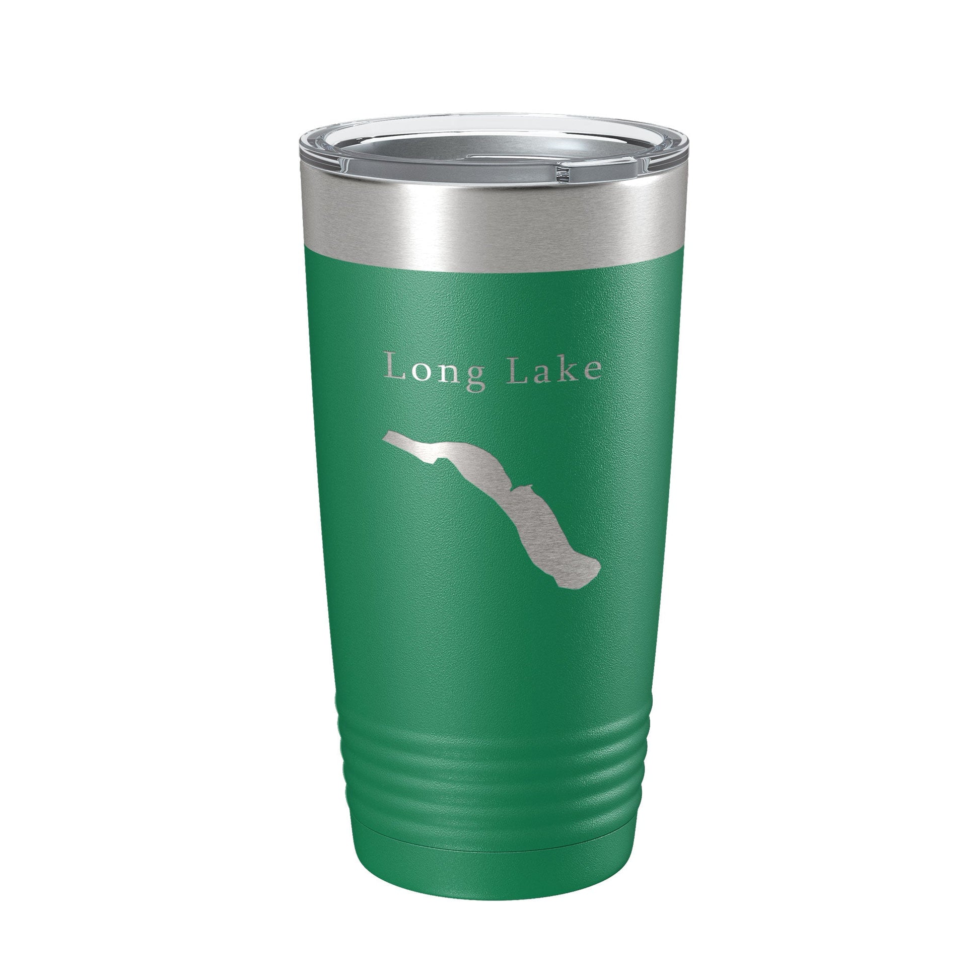 Long Lake Map Tumbler Travel Mug Insulated Laser Engraved Coffee Cup Cheboygan County Michigan 20 oz-9