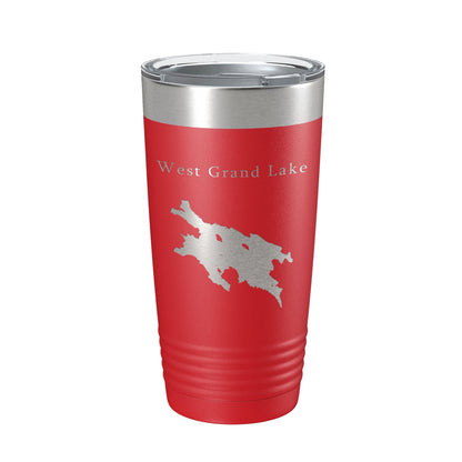 West Grand Lake Map Tumbler Travel Mug Insulated Laser Engraved Coffee Cup Maine 20 oz-10