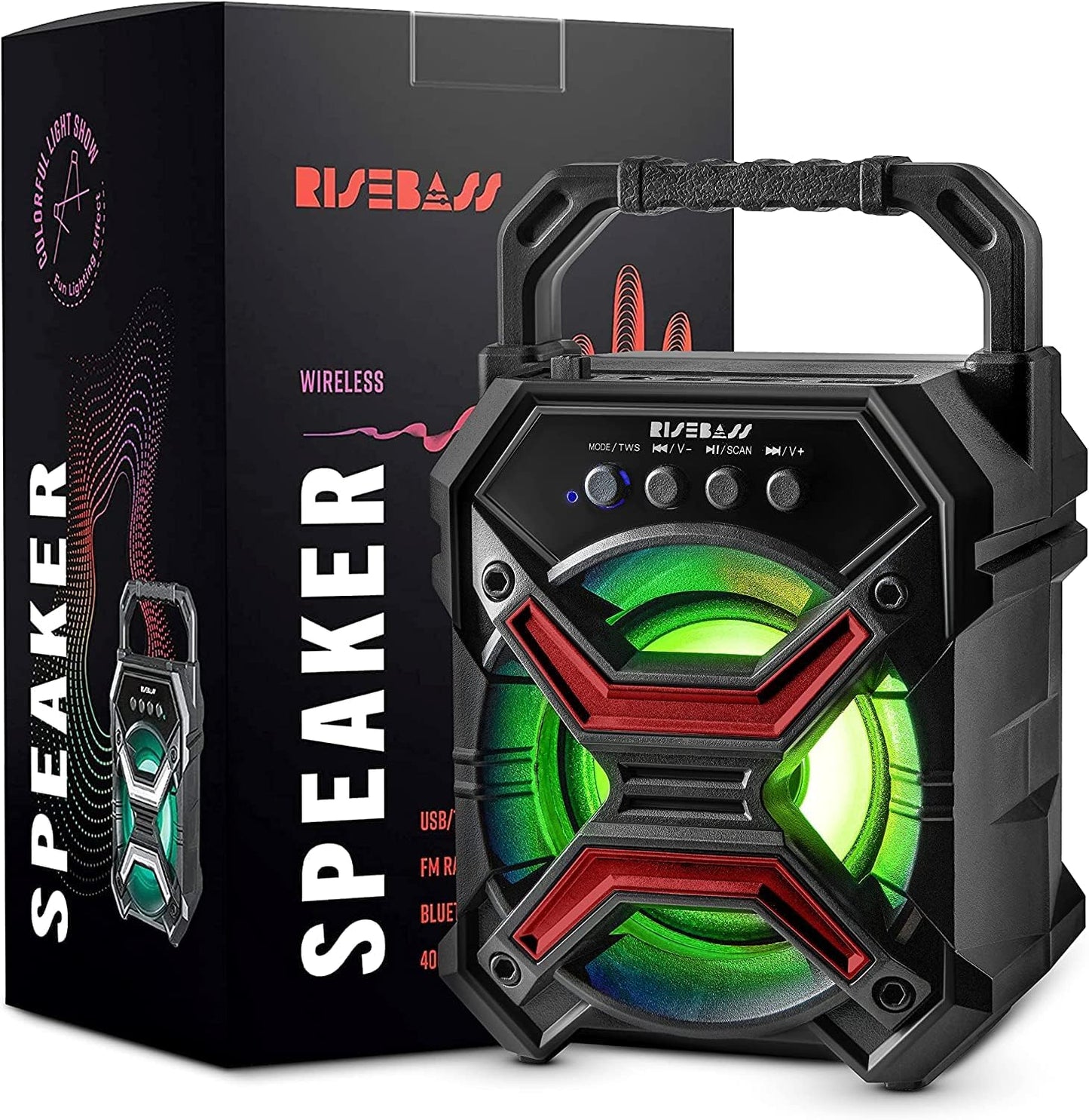 7-inch Portable Wireless Bluetooth Speaker w/ TWS Function-3