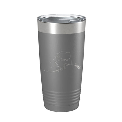 Alaska Tumbler Home State Travel Mug Insulated Laser Engraved Map Coffee Cup 20 oz-16