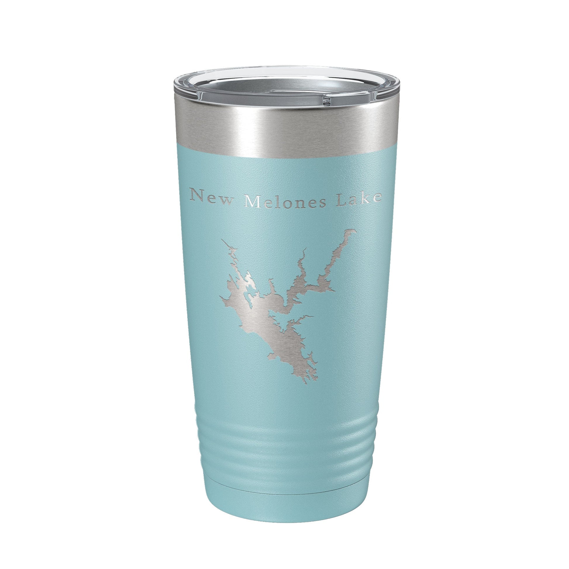 New Melones Lake Map Tumbler Travel Mug Insulated Laser Engraved Coffee Cup California 20 oz-13