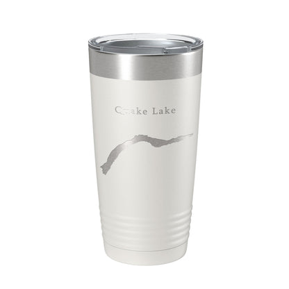 Quake Lake Earthquake Map Tumbler Travel Mug Insulated Laser Engraved Coffee Cup Montana 20 oz-1