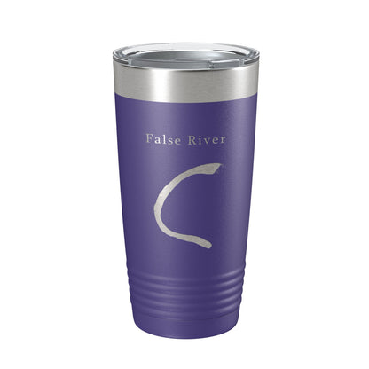 False River Tumbler Lake Map Travel Mug Insulated Laser Engraved Coffee Cup Louisiana 20 oz-15