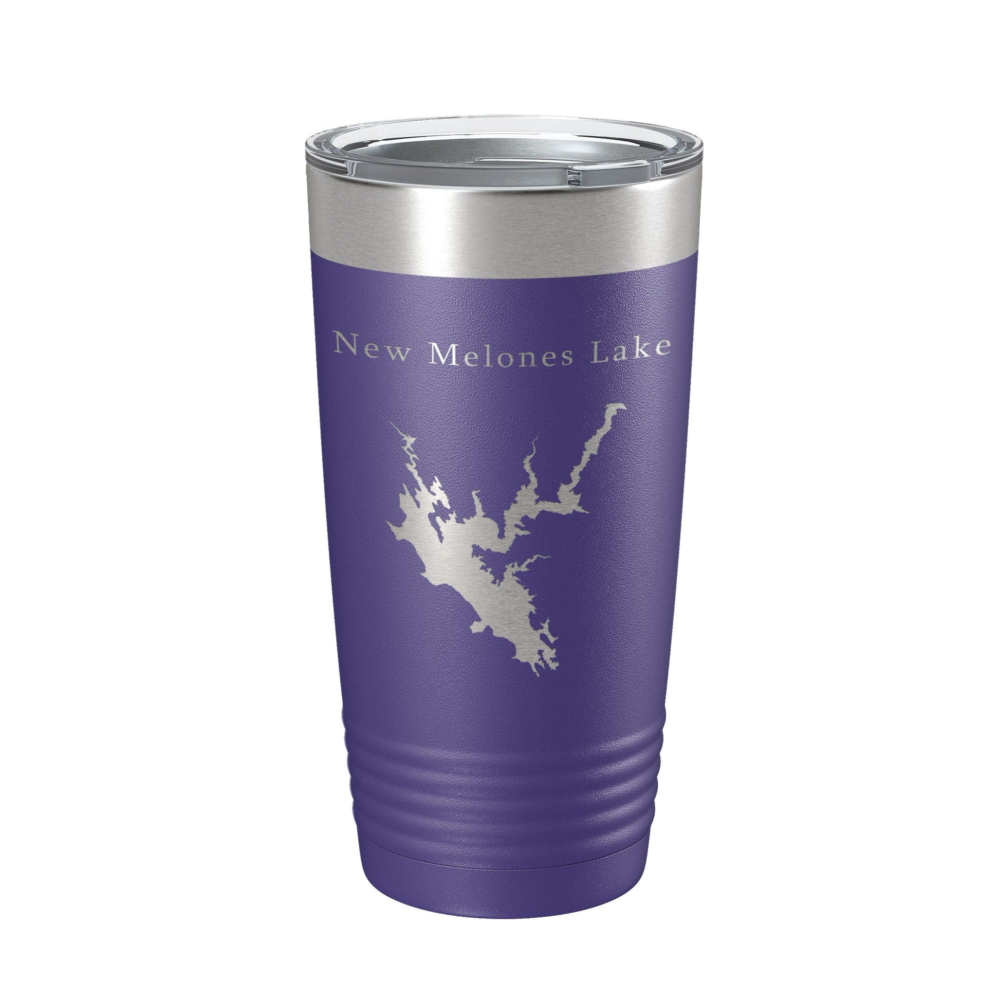 New Melones Lake Map Tumbler Travel Mug Insulated Laser Engraved Coffee Cup California 20 oz-15