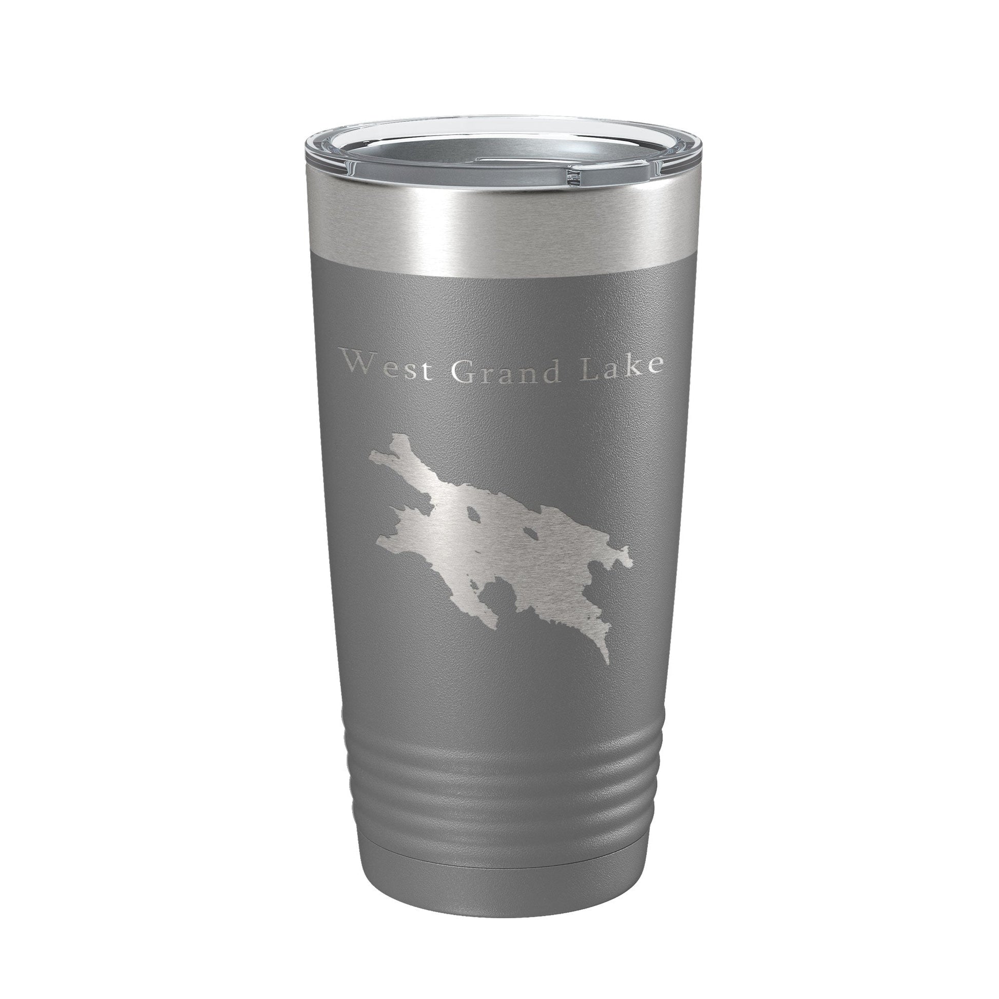 West Grand Lake Map Tumbler Travel Mug Insulated Laser Engraved Coffee Cup Maine 20 oz-16