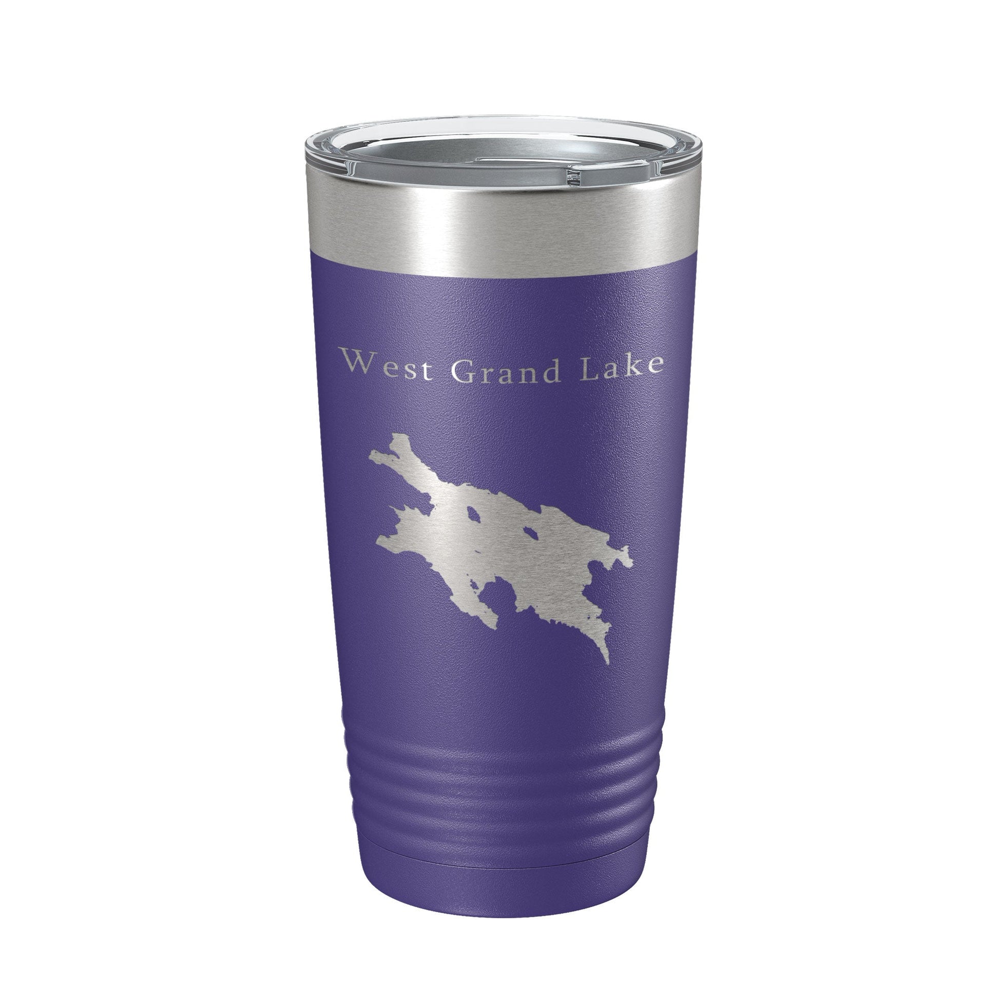 West Grand Lake Map Tumbler Travel Mug Insulated Laser Engraved Coffee Cup Maine 20 oz-15