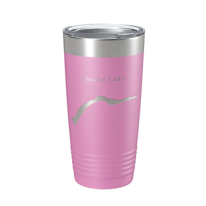 Quake Lake Earthquake Map Tumbler Travel Mug Insulated Laser Engraved Coffee Cup Montana 20 oz-14