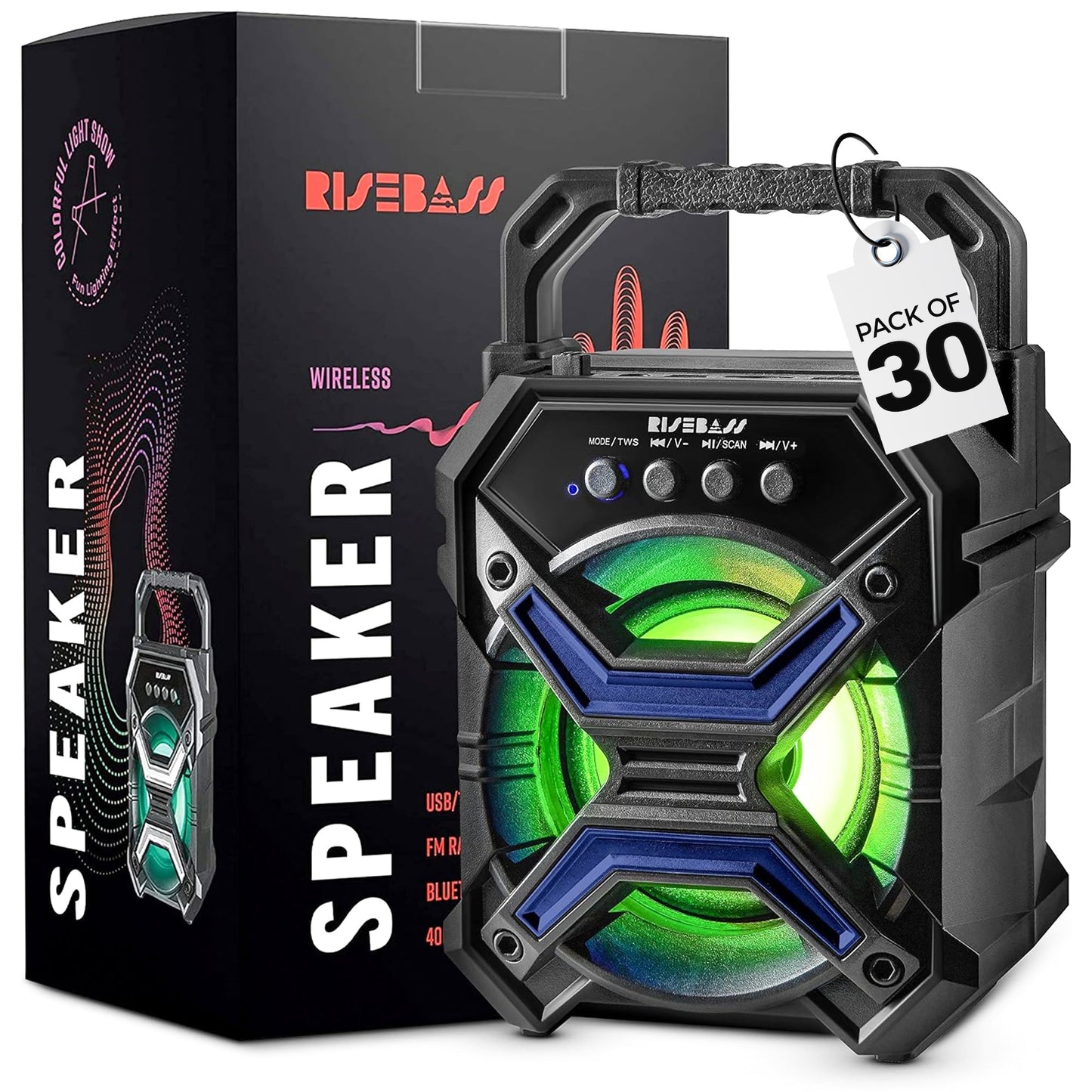 7-inch Portable Wireless Bluetooth Speaker w/ TWS Function-6